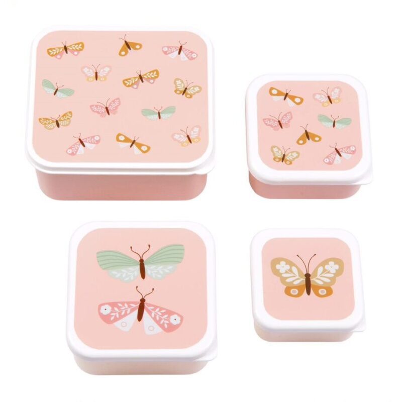 A little lovely company: Δοχείο φαγητού Lunch box set Butterflies