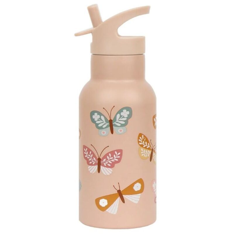 A Little Lovely Company: Μπουκάλι με διπλό τοίχωμα από ανοξείδωτο ατσάλι 350ml Butterflies