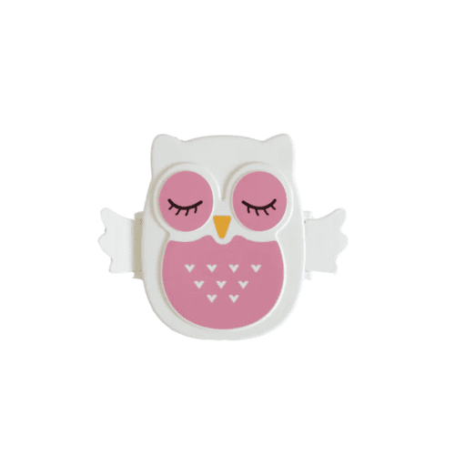 YUKO.B: Δοχείο φαγητού/ Snack box Owl Pink