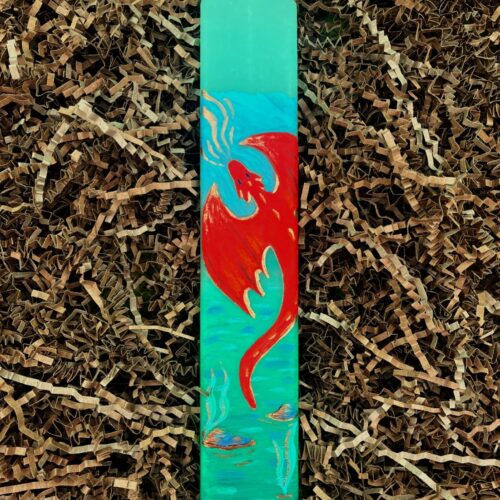 Λαμπάδα ζωγραφισμένη στο χέρι - Δράκος