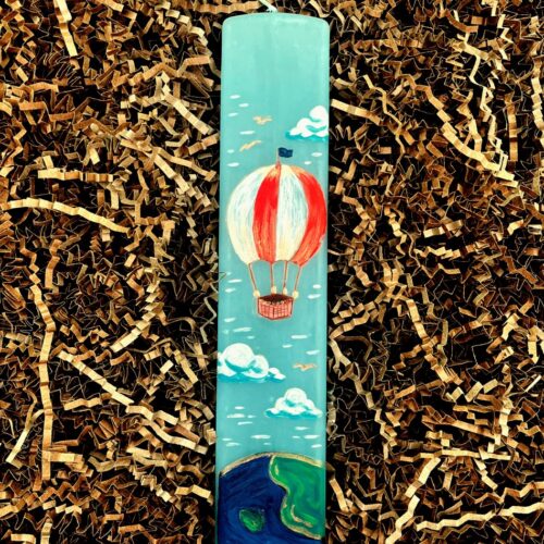 Λαμπάδα ζωγραφισμένη στο χέρι - Ταξίδι