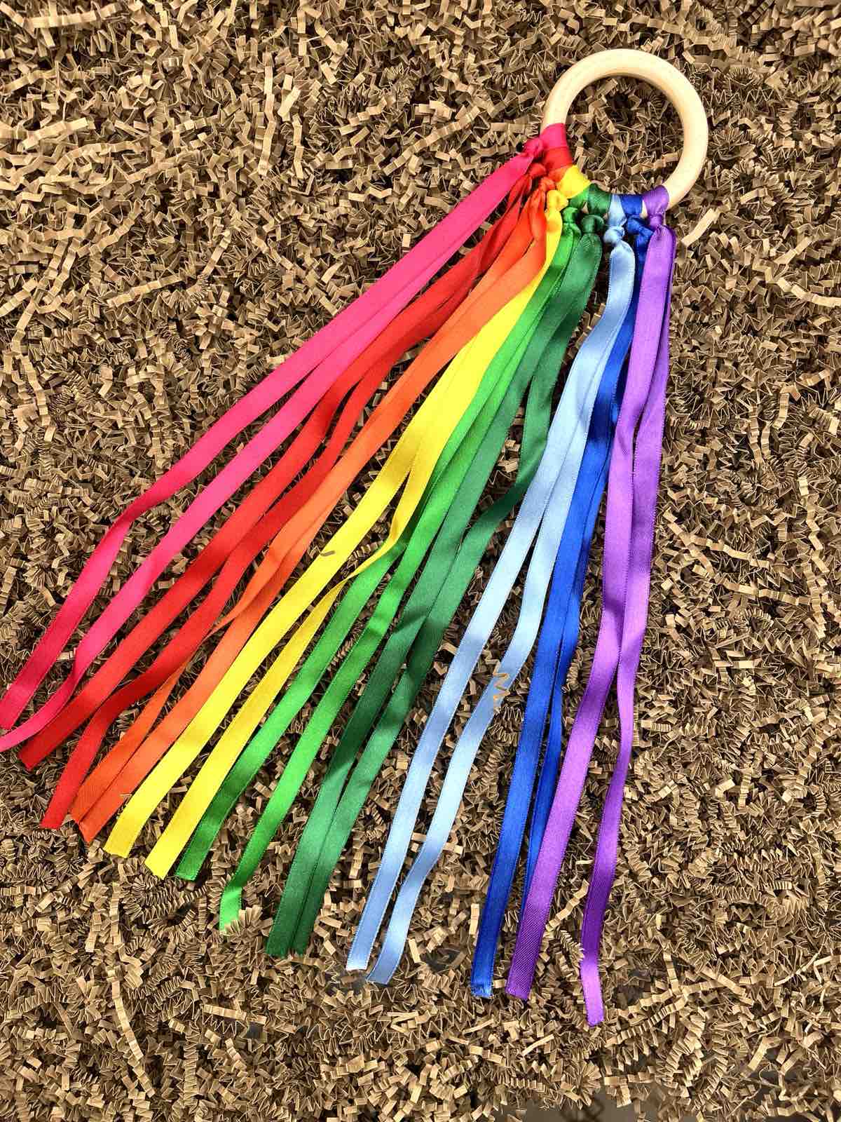 Sensory Rainbow Ribbon Ring Sensory Rainbow Ribbon Ring