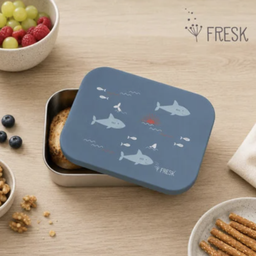 Δοχείο Φαγητού με καπάκι σιλικόνης Shark